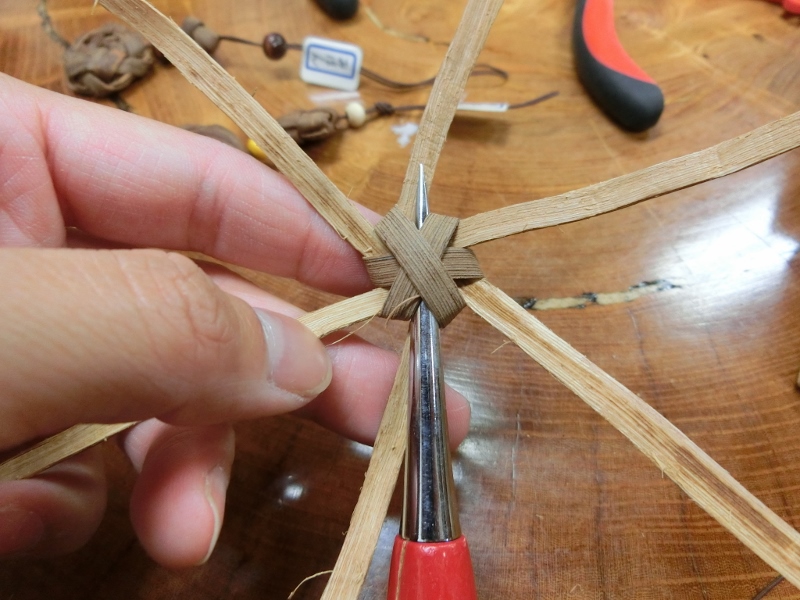 奥会津　三島町　編み組細工　体験